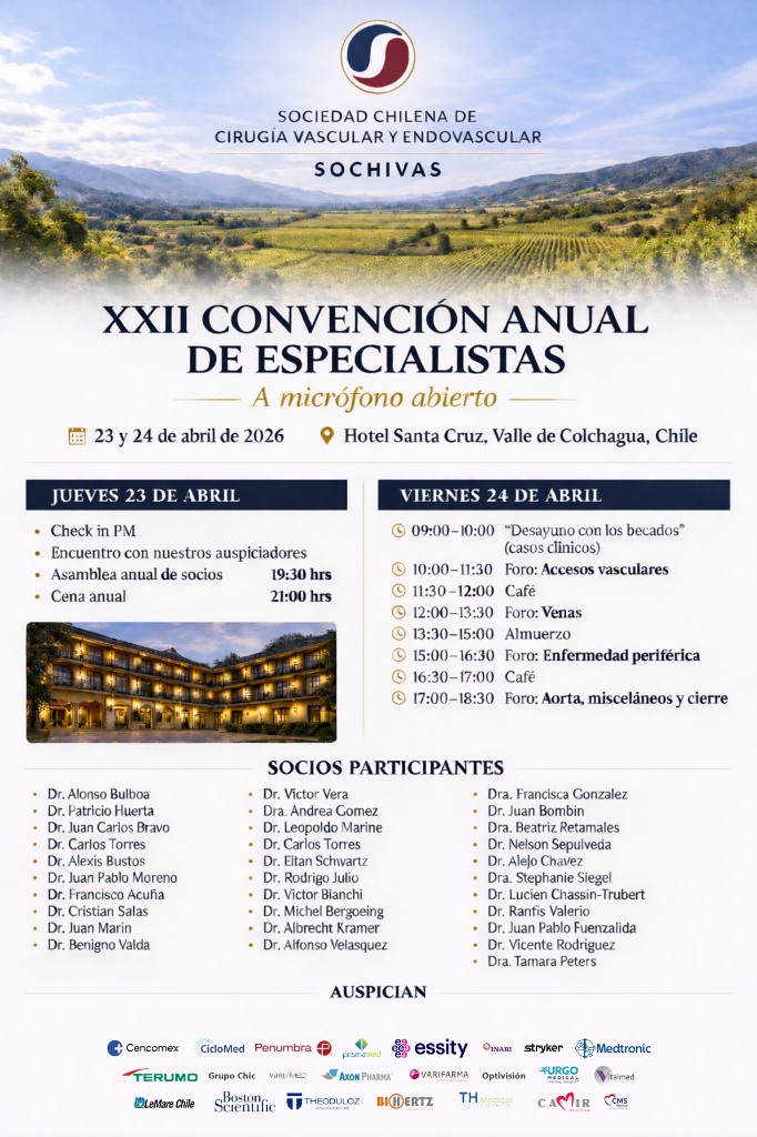 Programa XXII Convención Anual SOCHIVAS 2026